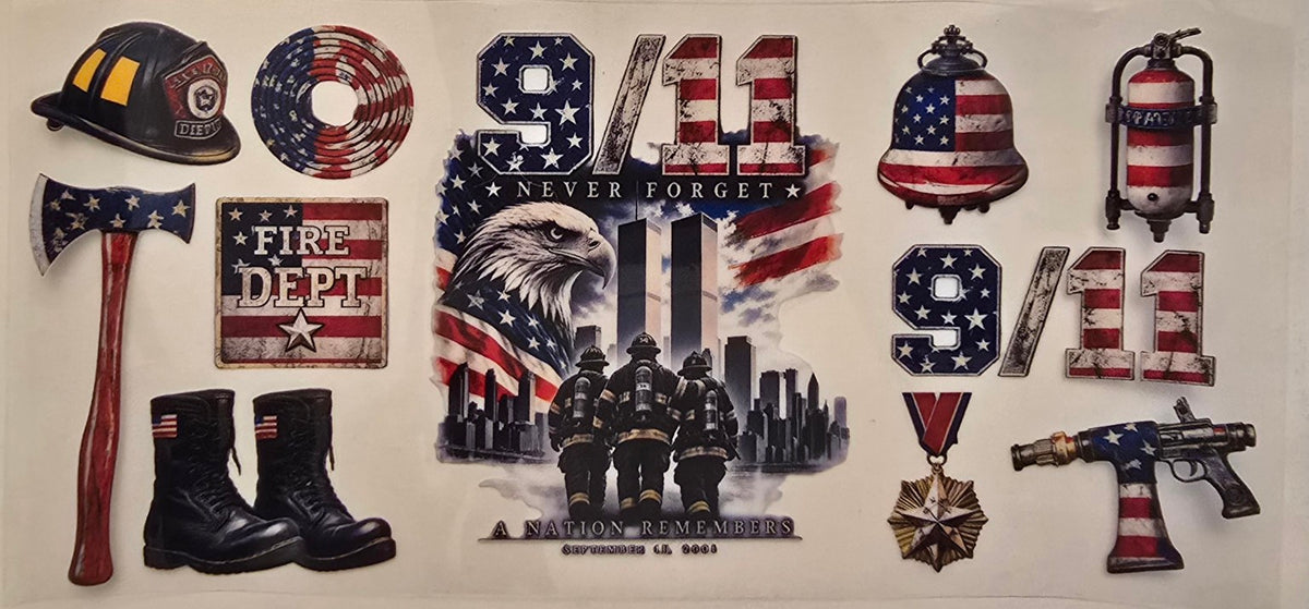 9/11 Never Forget firefighter memorial wrap 31