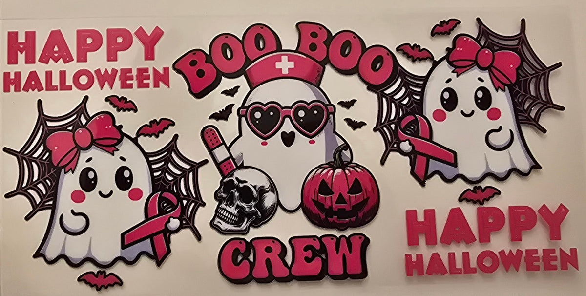 Pink Boo Boo Crew Halloween Wrap
