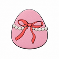 Pink Easter egg bow 3D straw topper
