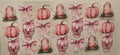 Pink Skulls Bows & Pumpkins Halloween Wrap