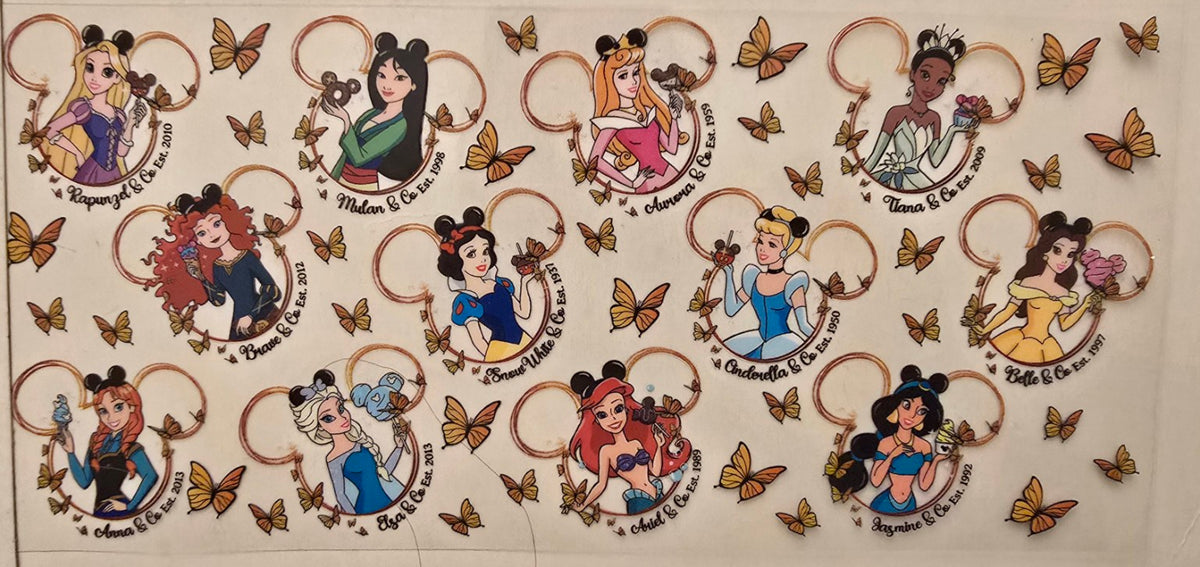 Princess Mouse Ears & Butterflies Wrap