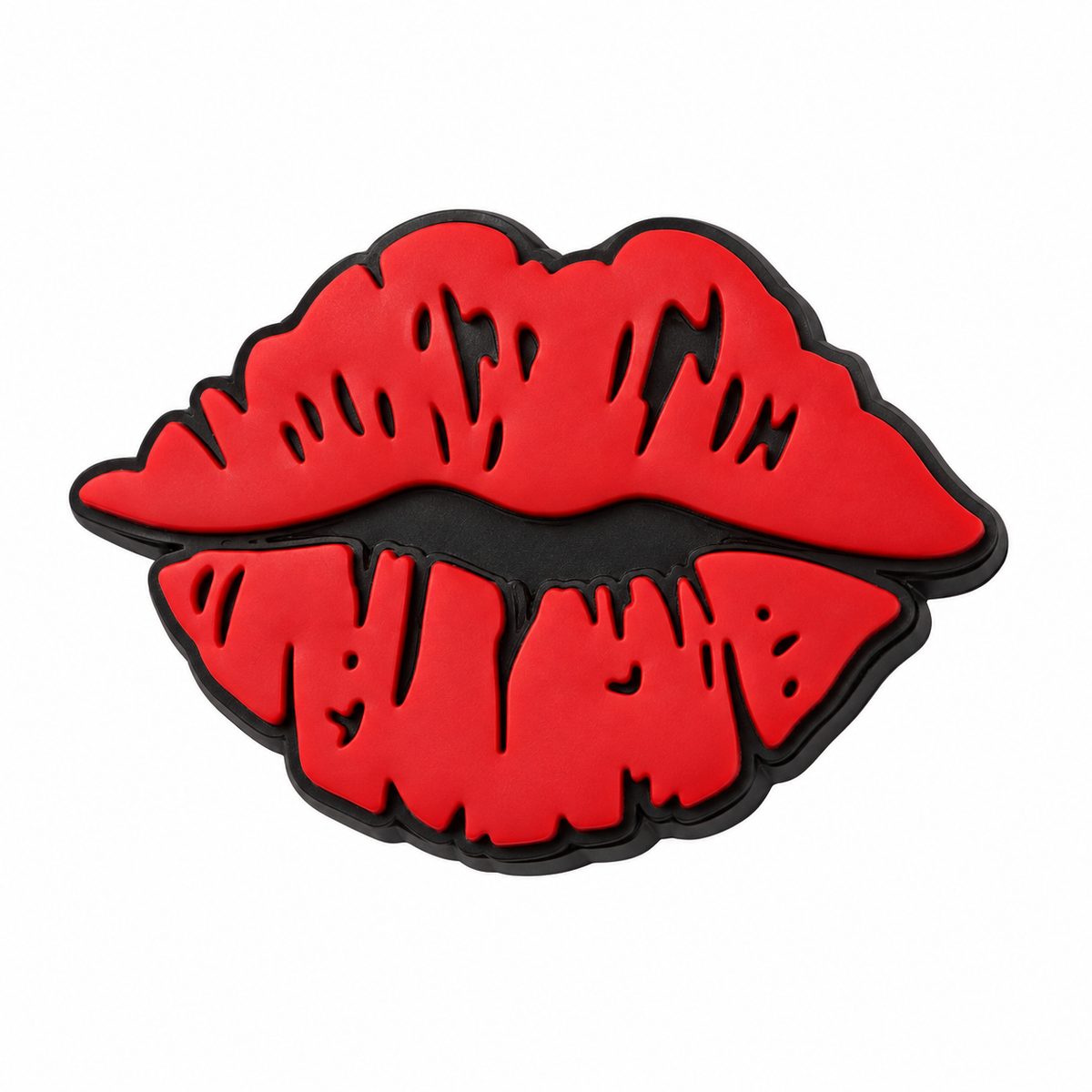 Red lips 3D straw topper