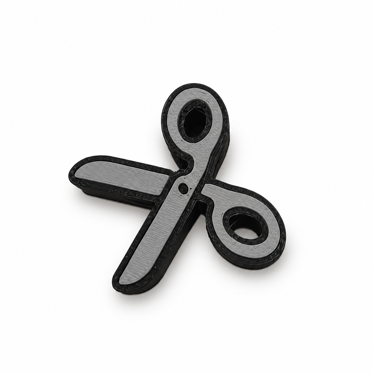 Scissors 3D straw topper