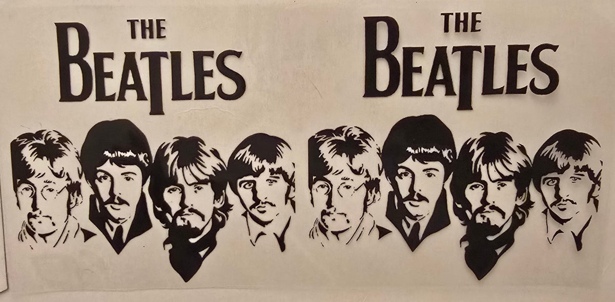 The Beatles Black and White Portrait Music Wrap