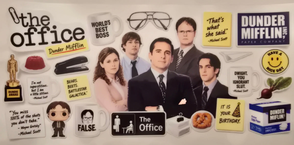 The Office Dunder Mifflin collage wrap