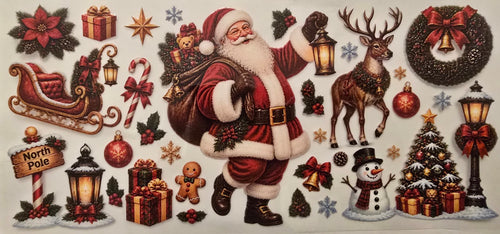Traditional Santa Christmas wrap