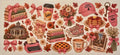 Gilmore Girls pink autumn collage wrap