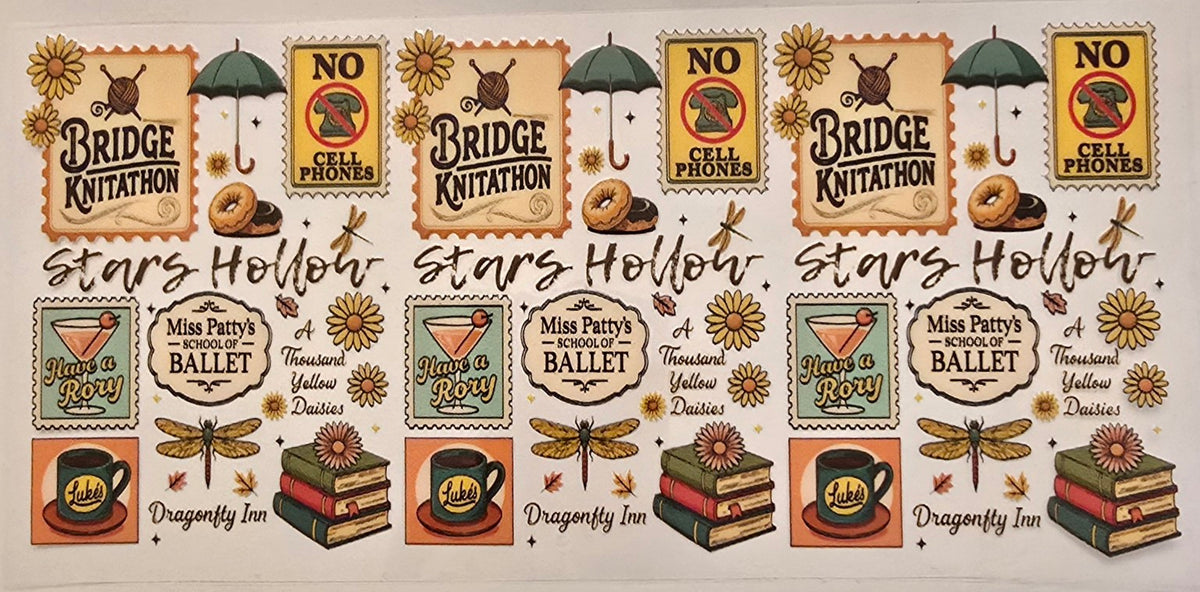 Stars Hollow Gilmore Girls collage wrap