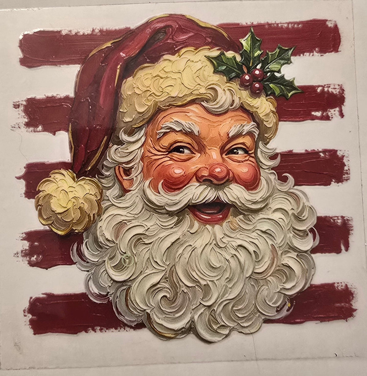 Vintage Santa Claus Christmas wrap