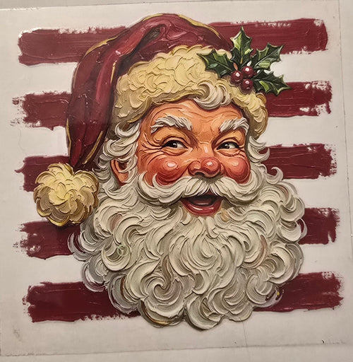 Vintage Santa Claus Christmas wrap