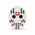 White hockey mask 3D straw topper