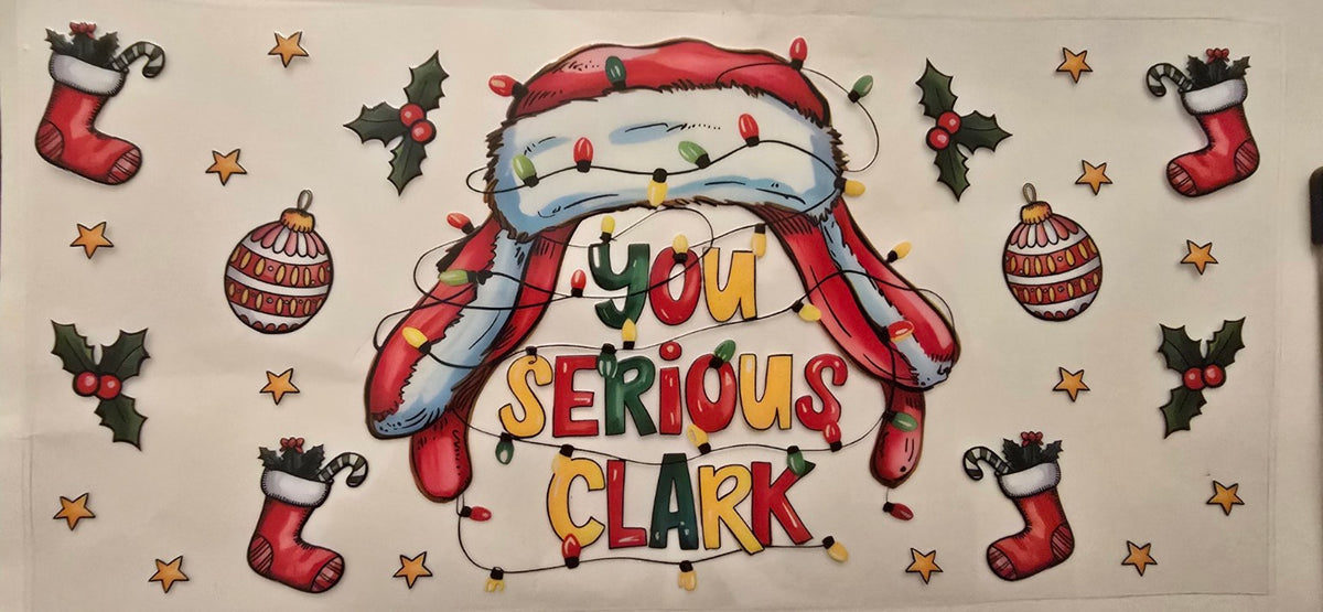 You Serious Clark Christmas wrap