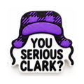 Purple You Serious Clark 3D straw topper