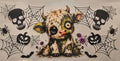 Zombie Highland Cow Halloween Wrap